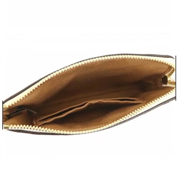 Coach Bag Vintage Vanilla Cream Zip Wristlet Horse Carriage Leather Handbag NEW - Picture 6 of 9